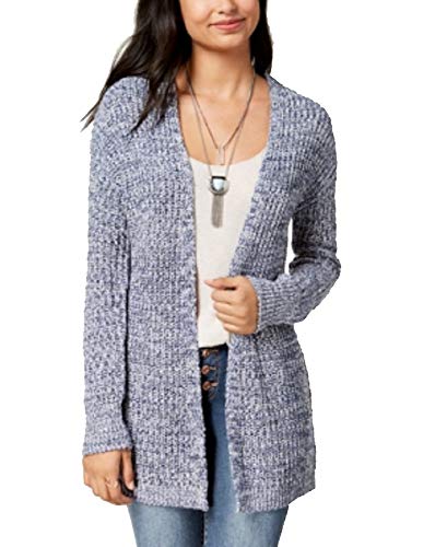 Juniors' Marled Lace-Up Cardigan