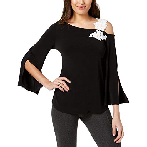 One-Shoulder Appliqu&eacute; Top