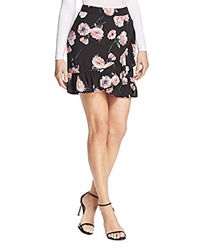 Cotton Candy La Floral Print Faux-Wrap Skirt