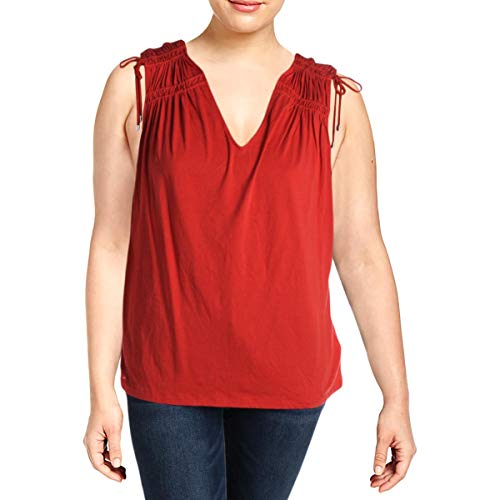 Ralph Lauren Tassel-Trim Sleeveless Cotton Top