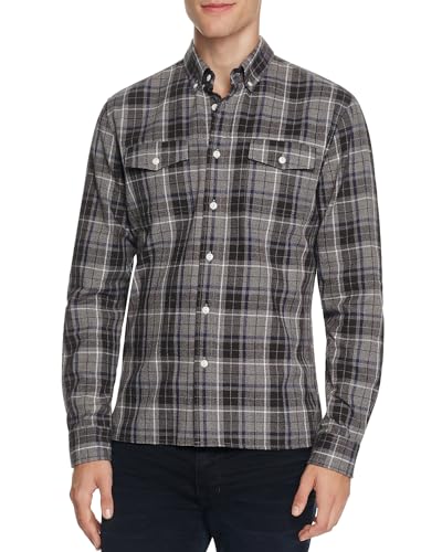 Saturdays Nyc Javas Flannel Plaid Slim Fit Button-Down Shirt