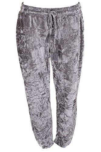 American Rag Silver Drawstring Velvet Tulip-Leg Pants