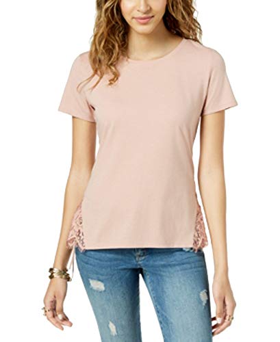 Juniors' Lace-Up T-Shirt