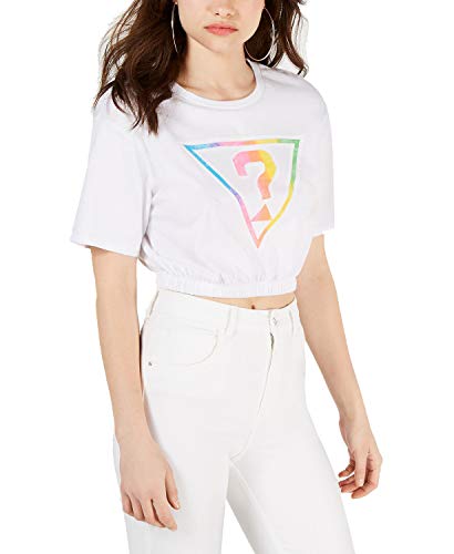 Originals Cotton Cropped Rainbow Logo T-Shirt