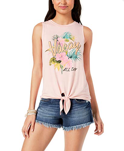 Rebellious One Juniors' Vacay Graphic-Print Tank Top