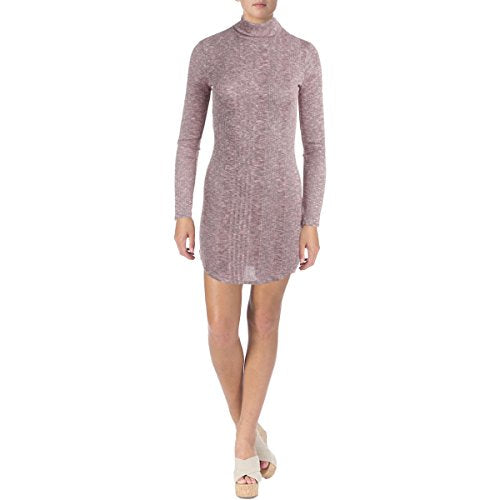 No Comment Womens Juniors Marled Turtleneck Sweater