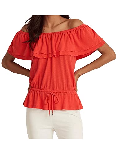 Lauren Ralph Lauren Off-The-Shoulder Jersey Blouse