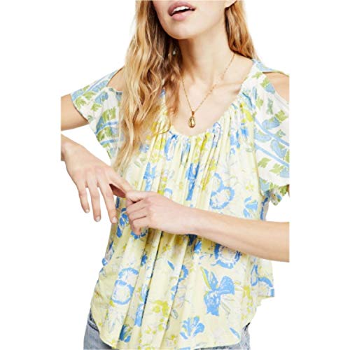 Free People Baja Babe Printed Tie Back Top