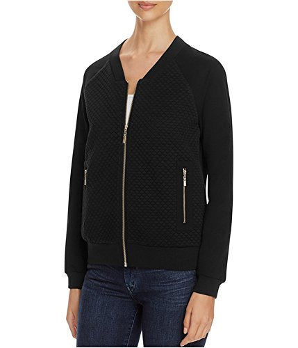 Finity Sparkle Quilted Knit Bomber Jacket