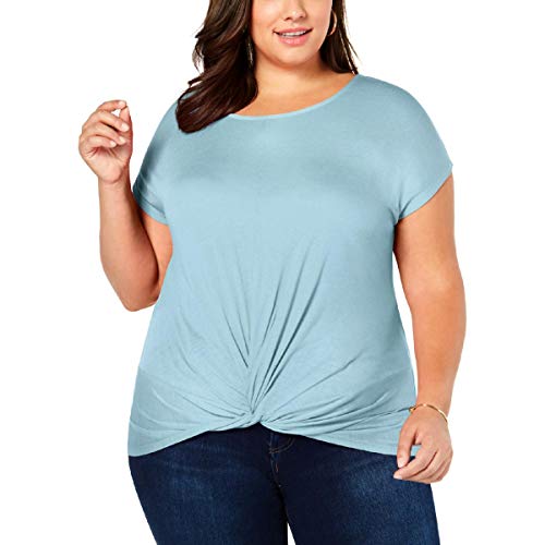 I.N.C. Plus Size Twist-Front Top