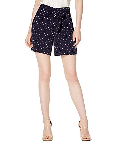Polka-Dot Tie-Waist Shorts
