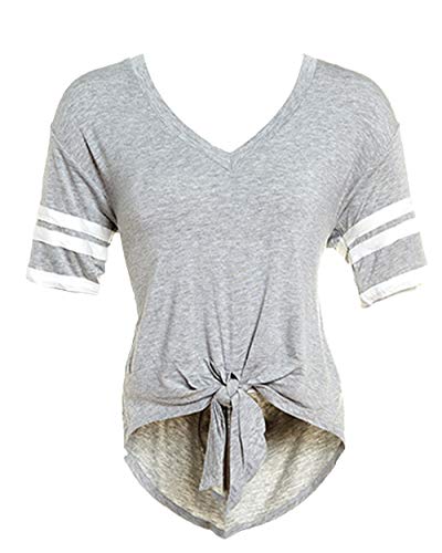 Self Esteem Womens Varsity Tie Front Top