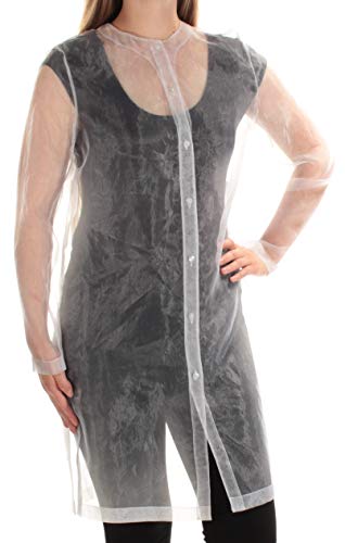 Anne Klein Women's Sheer Organza Topper, Optic White, 10
