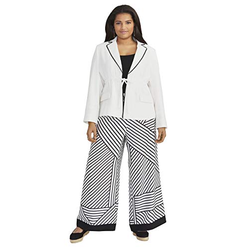 Plus Size Adalia Printed Wide-Leg Pants