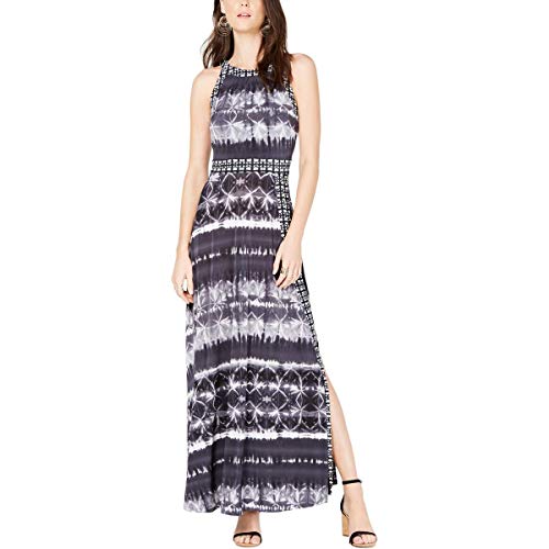 INC Tie Dye Border-Print Maxi Dress