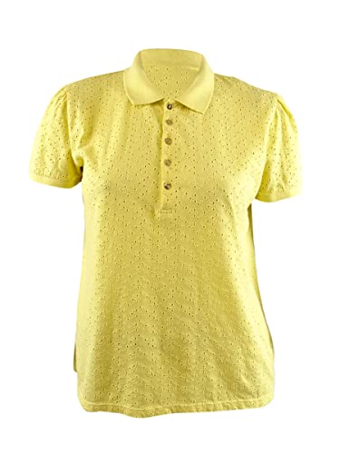 Lauren Ralph Lauren Womens Plus Embroidered Polo Shirt