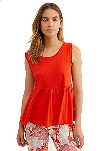 We The Free Womens Anytime Cotton Peplum Tank Top