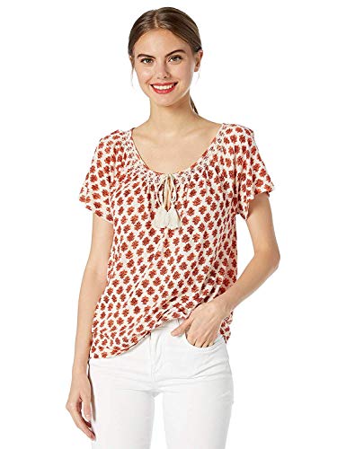 Printed Smocked Top