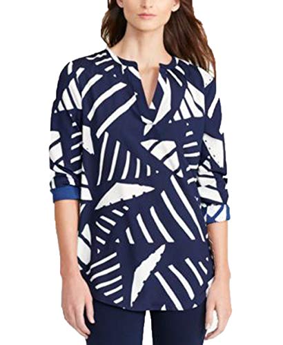 Ralph Lauren Petite Printed Tunic (Navy, SP)