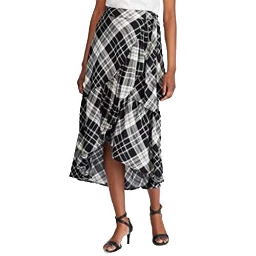 Lauren Ralph Lauren Plaid Print Ruffled Skirt