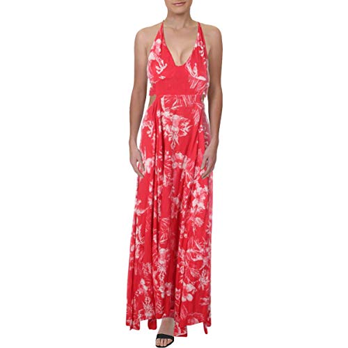 Free People Women's V-Neck Tie-Back Maxi Dress