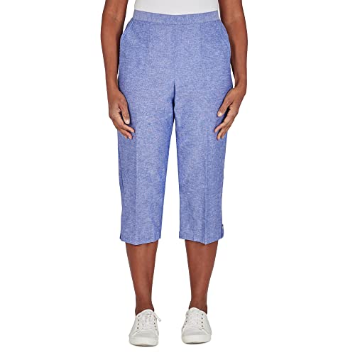 And Now This Womens Side-slit Midi Skirt Chambray