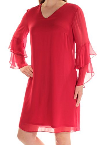 INC International Concepts Ruffled Trim Shift Dress