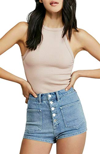 Free People Wide Rib Seamless Cami Pink MD/LG (US Women's 8-14)