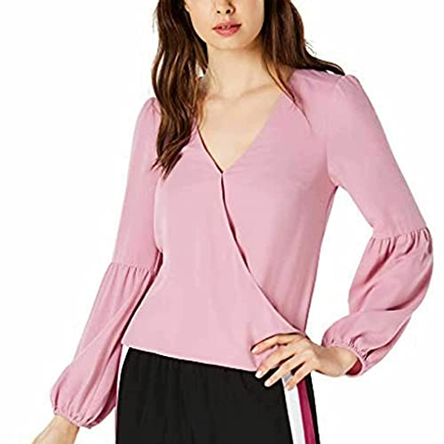 Blouson-Sleeve Surplice Top
