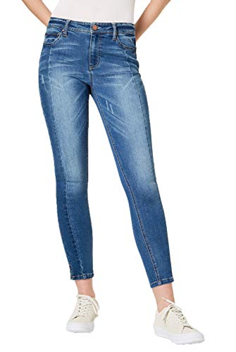 Juniors' Paneled Ankle Skinny Jeans