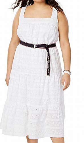 Plus Size Cotton Eyelet Dress
