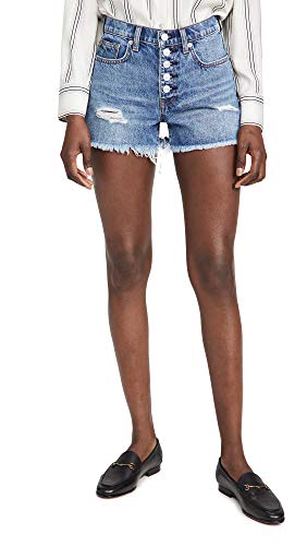 7 For All Mankind Monroe Button Fly Cutoff Denim Shorts