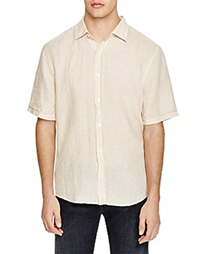 Linen Stripe Regular Fit Button-Down Shirt