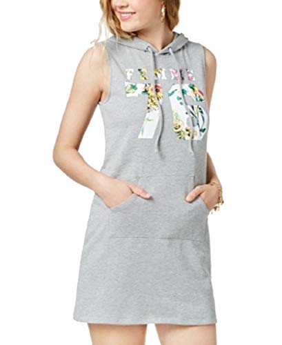 Juniors' Printed Hoodie Dress