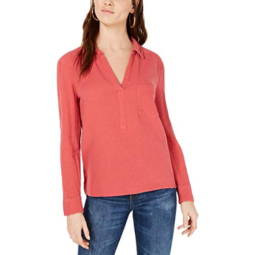 Cotton Split-Neck Shirt
