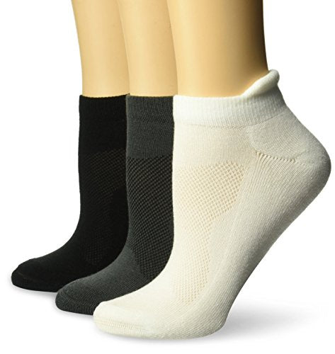 ASICS Cushion Low Socks Womens Socks 3 Pack Laser