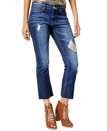 Indigo Rein Juniors' Ripped Cropped Flare Jeans (Siesta, 3)
