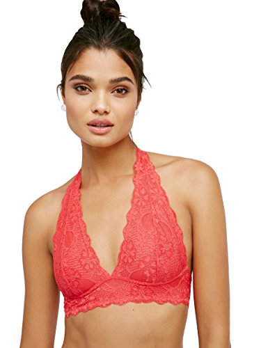 Free People Womens Galloon Lace Halter Bra Top