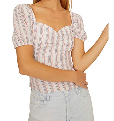 Smocked Boudoir Striped Top