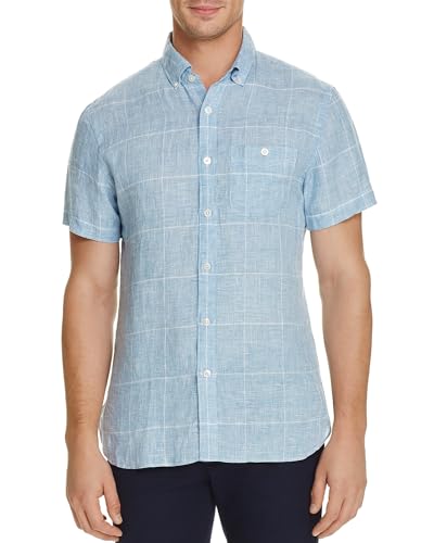 Linen Glen Plaid Regular Fit Button-Down Shirt
