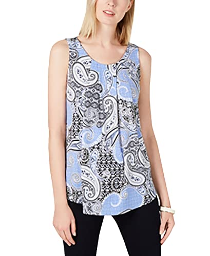 Paisley-Print Sleeveless Top