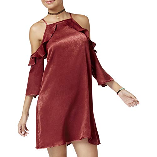 Juniors' Cold-Shoulder Shift Dress