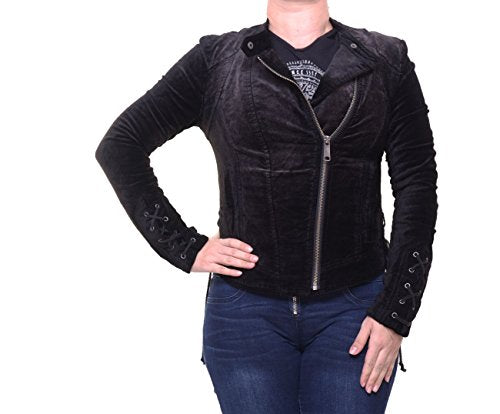 Free People Womens Lacey Velvet Jacket Black SM (Women's 4-6)