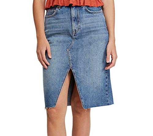 Free People Suzanne Midi Denim Skirt