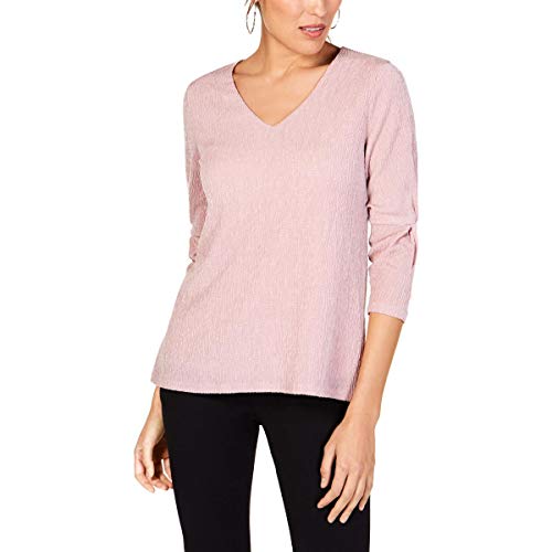 Twist-Sleeve Textured Top