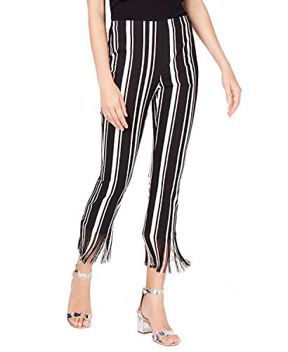 INC Fringe-Trim Cropped Skinny Pants