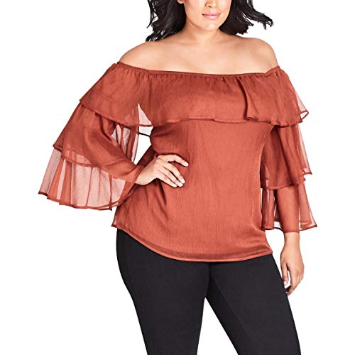 Trendy Plus Size Off-The-Shoulder Top