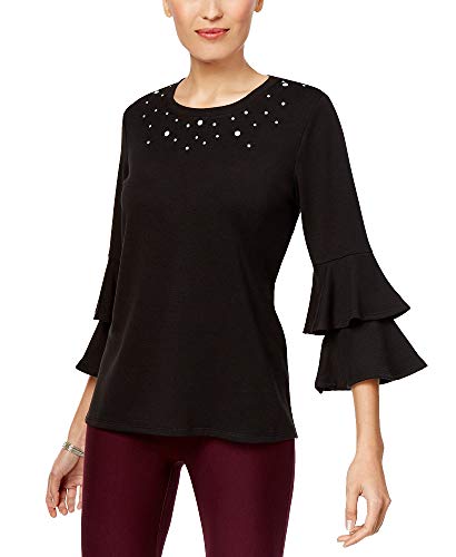 Ruffled-Sleeve Top