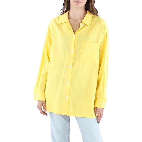 Anne Klein Linen Point Collar Shacket