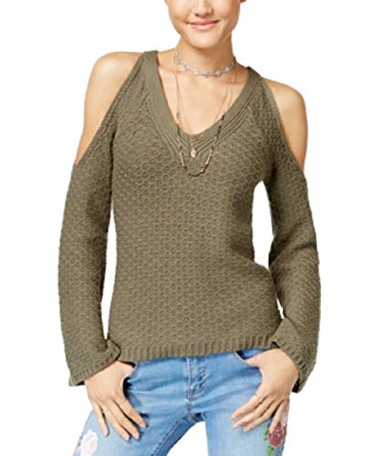 Juniors' Cold-Shoulder Sweater